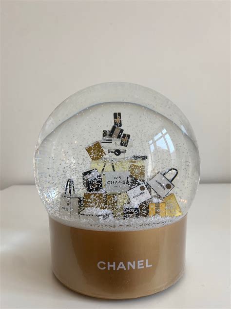 chanel snow globe for sale|chanel snow globe gift bag.